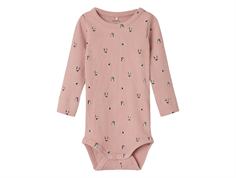 Name It pale mauve panda bodysuit